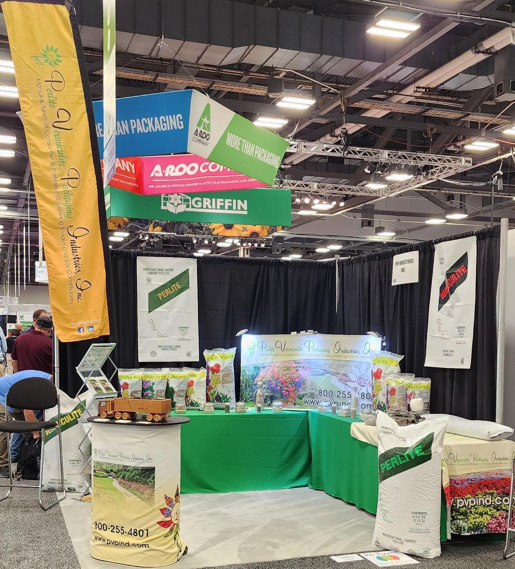 PVP Industries booth at Cultivate 2025